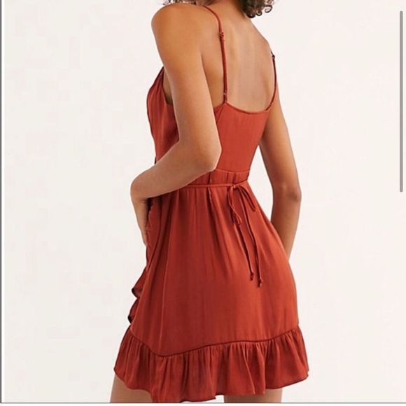 Free People All My Love Wrap Slip Dress - Picture 2 of 6